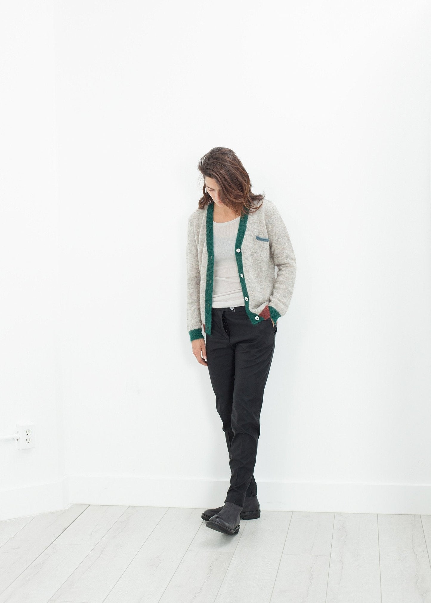 Deskle-Cardigan in Heather