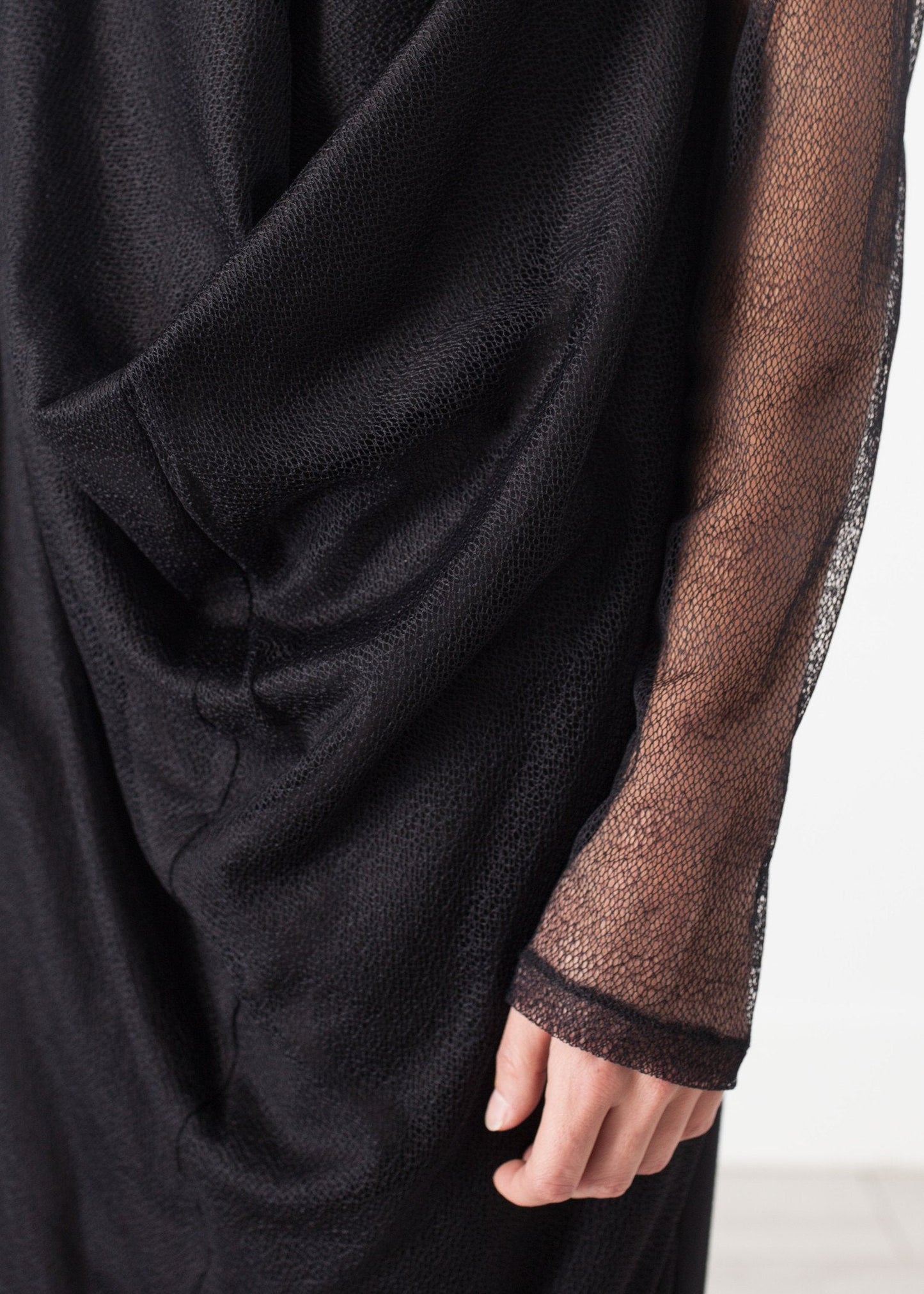 Netzkleid in Schwarz