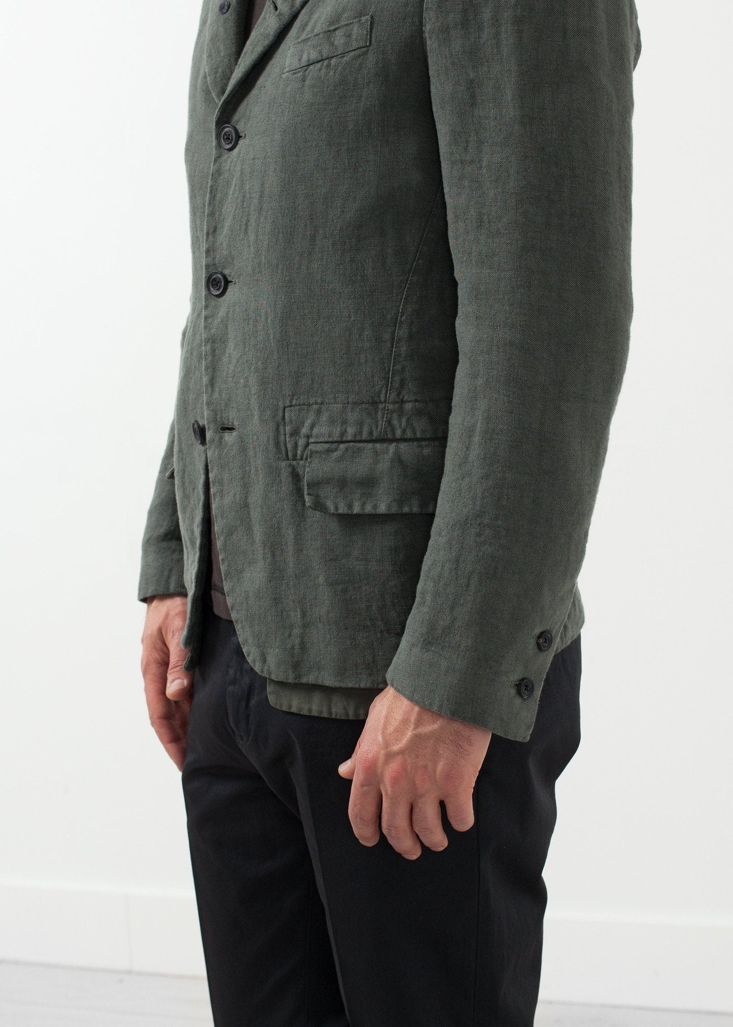 Baumwoll-Blazer mit fünf Knöpfen