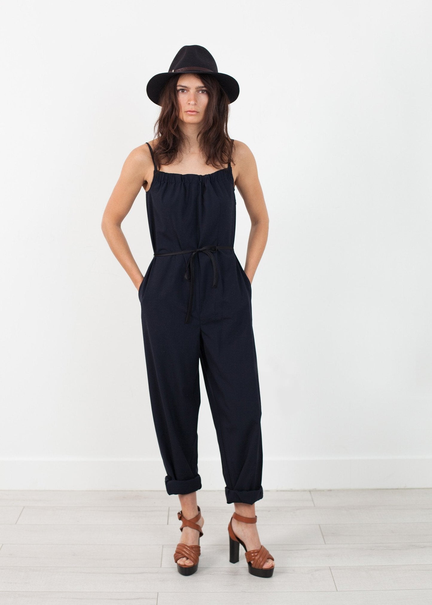 Ärmelloser Overall in Navy