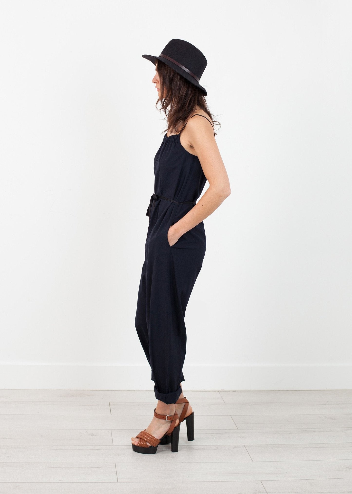 Ärmelloser Overall in Navy