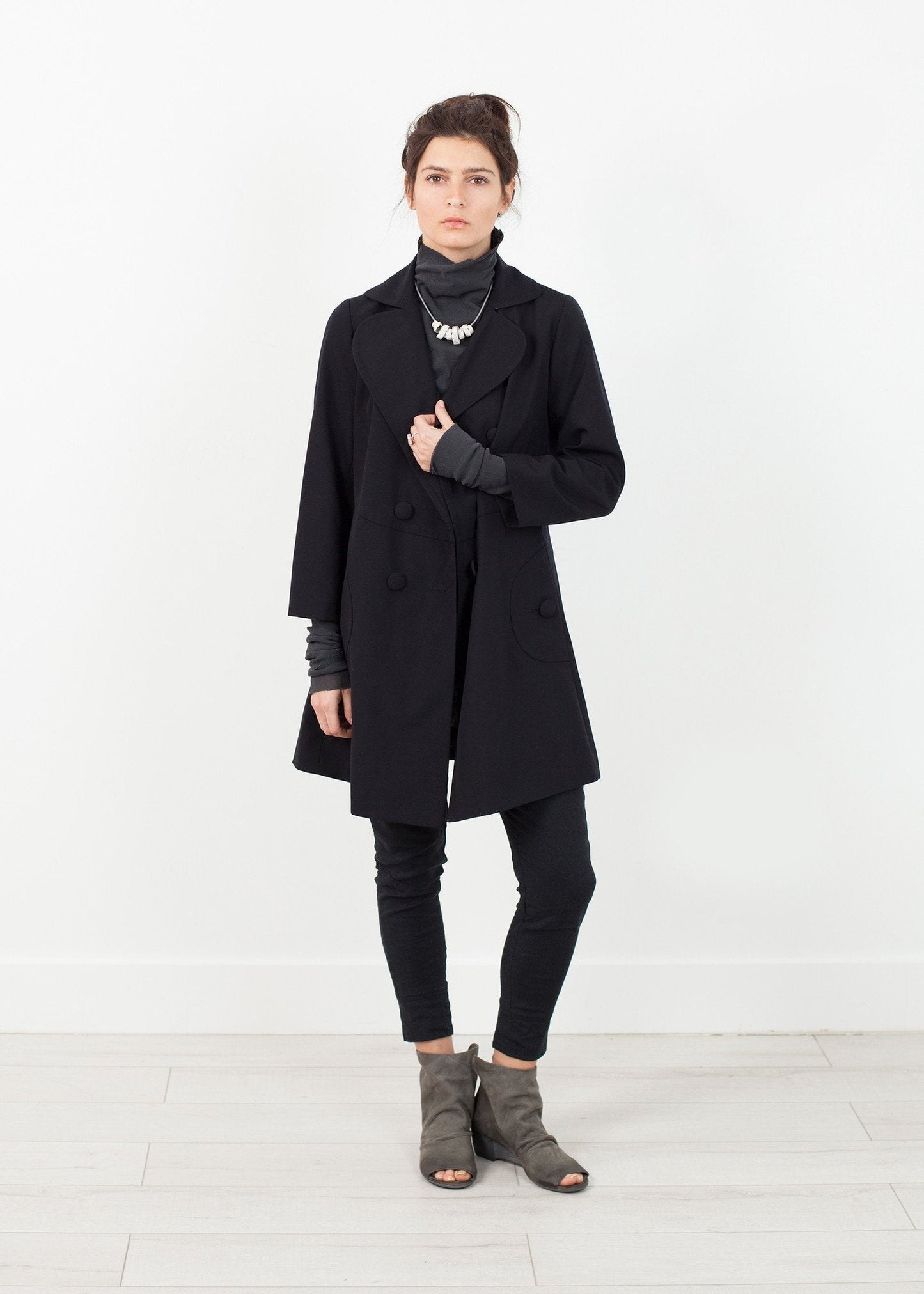 Tagesmantel in Navy