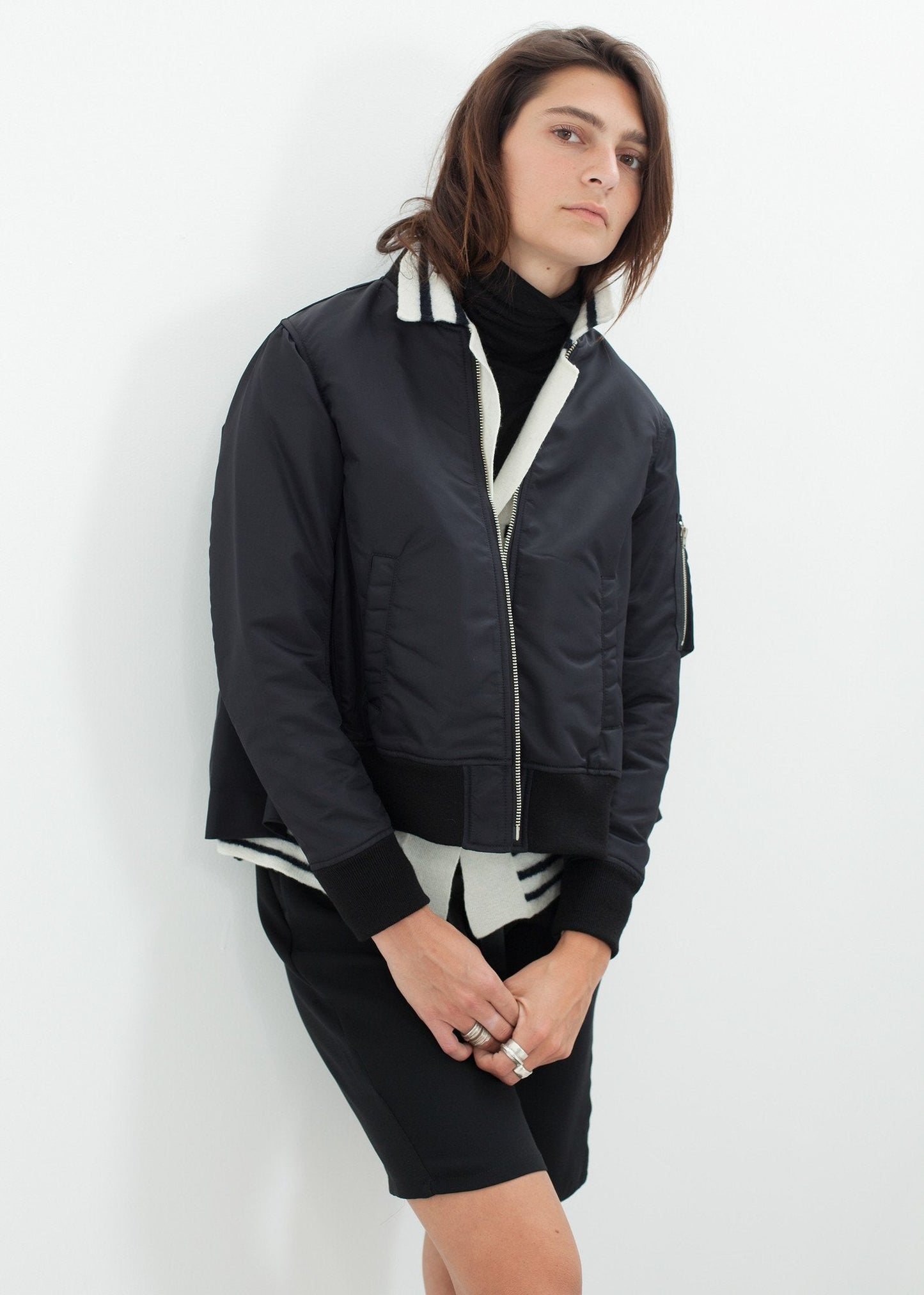 Swing-Bomber in Schwarz