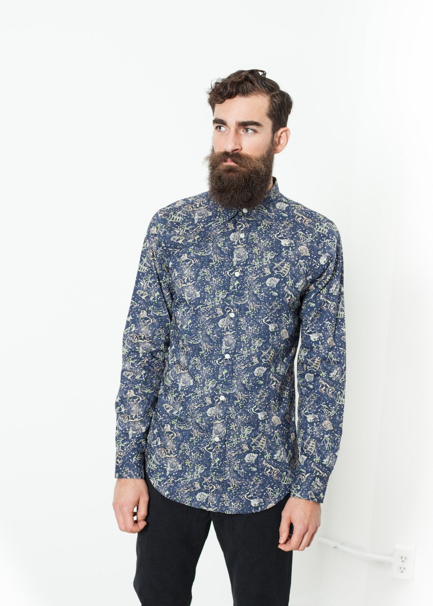 Camicia Slim Hemd in Himmlisch