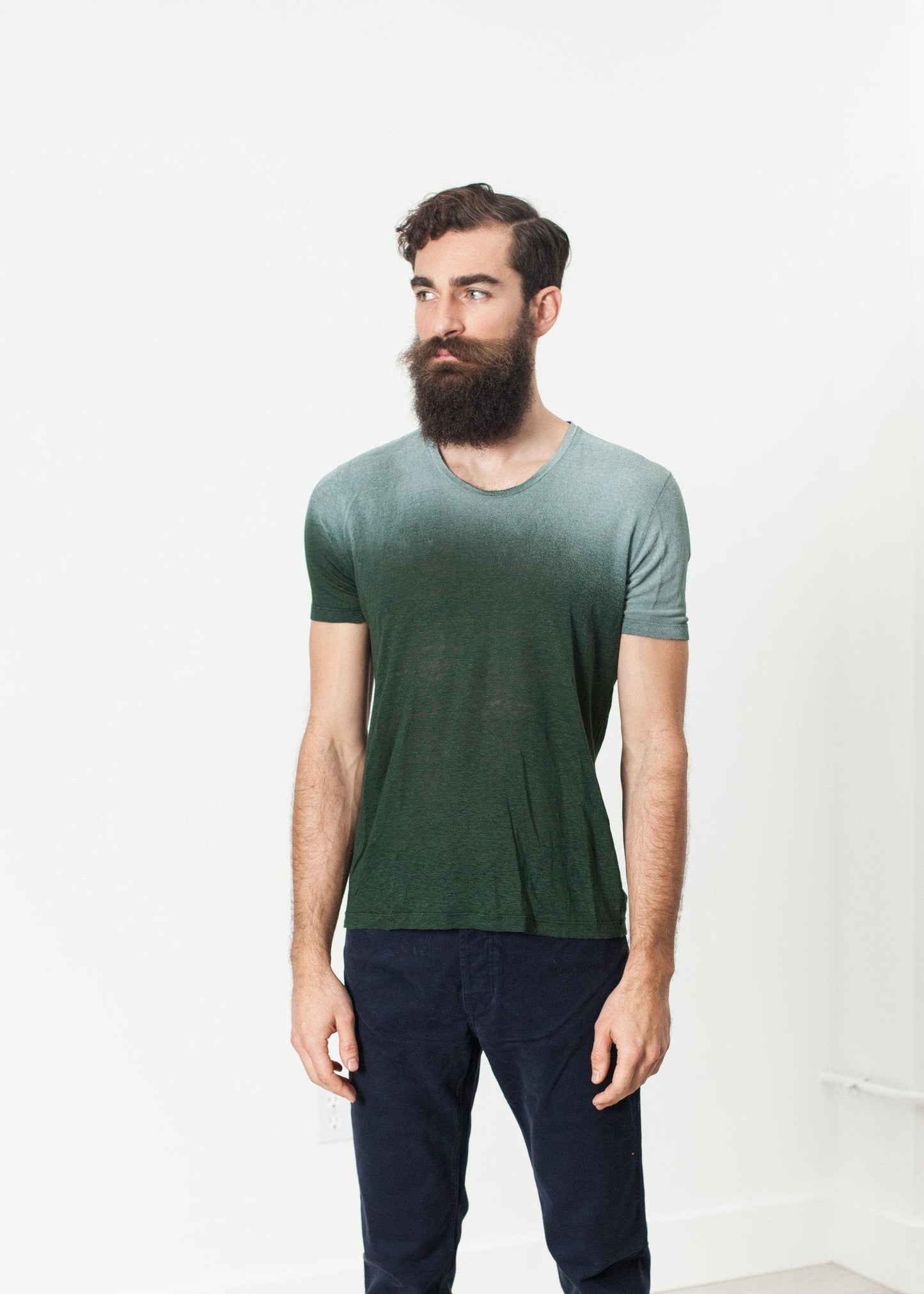 T-Shirt mit Aufdruck in Grün
