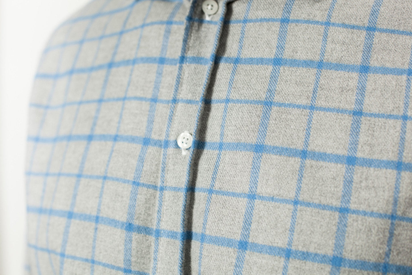 Paul Hemd aus grauem Flanell