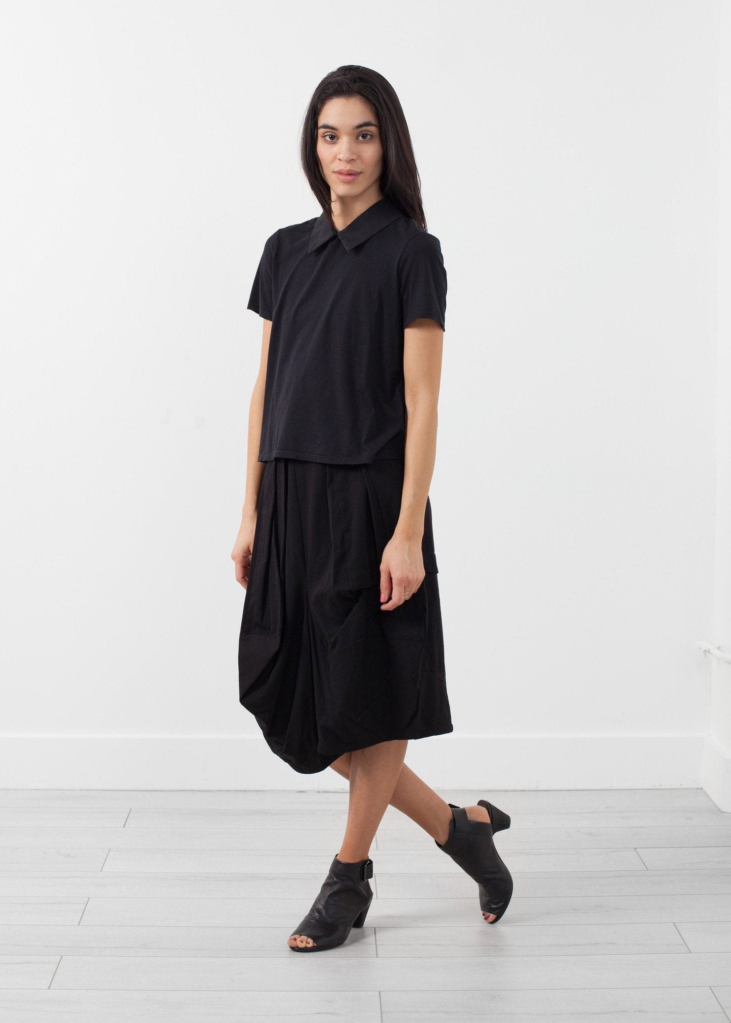 Bluse mit doppeltem Kragen