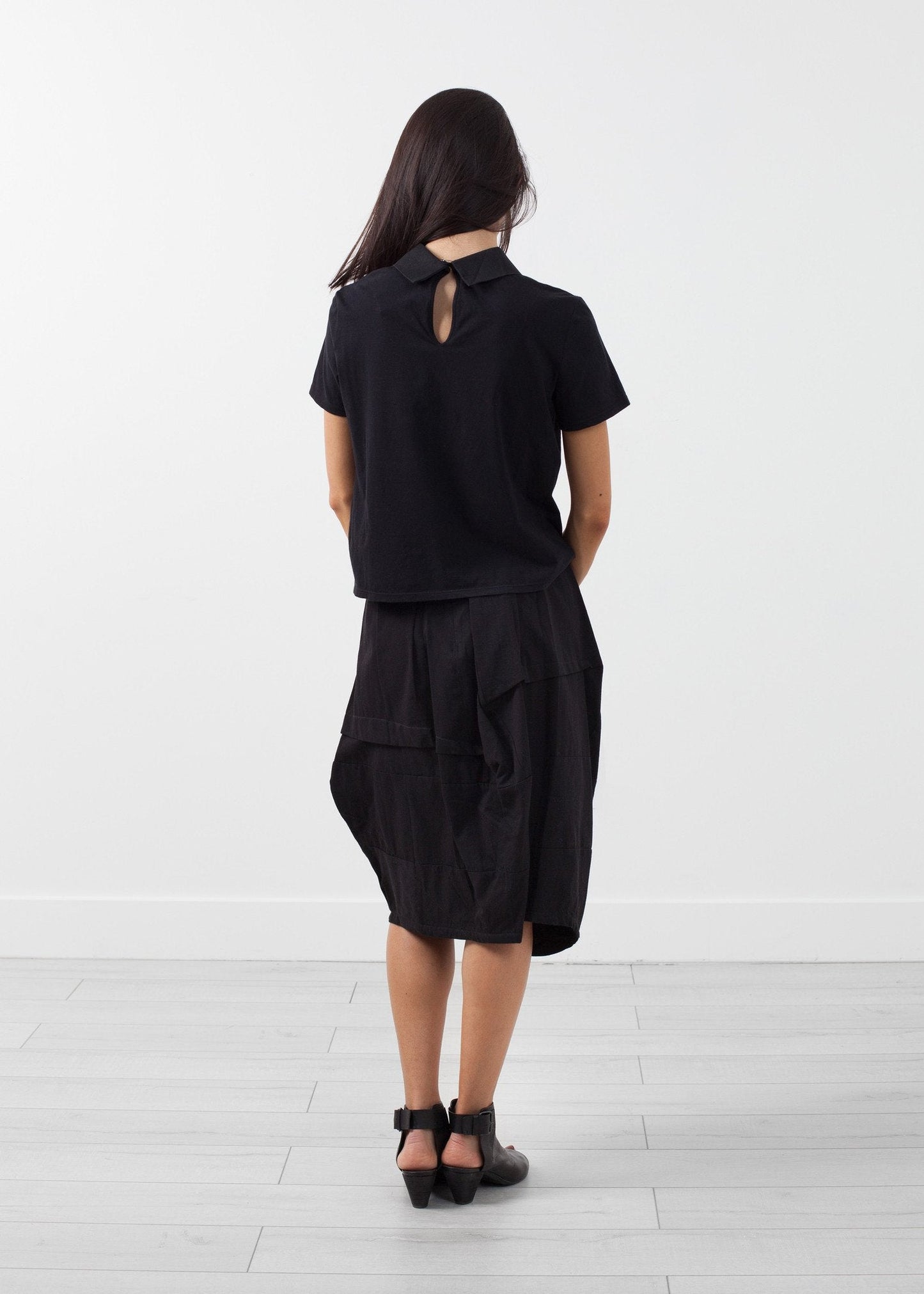 Bluse mit doppeltem Kragen