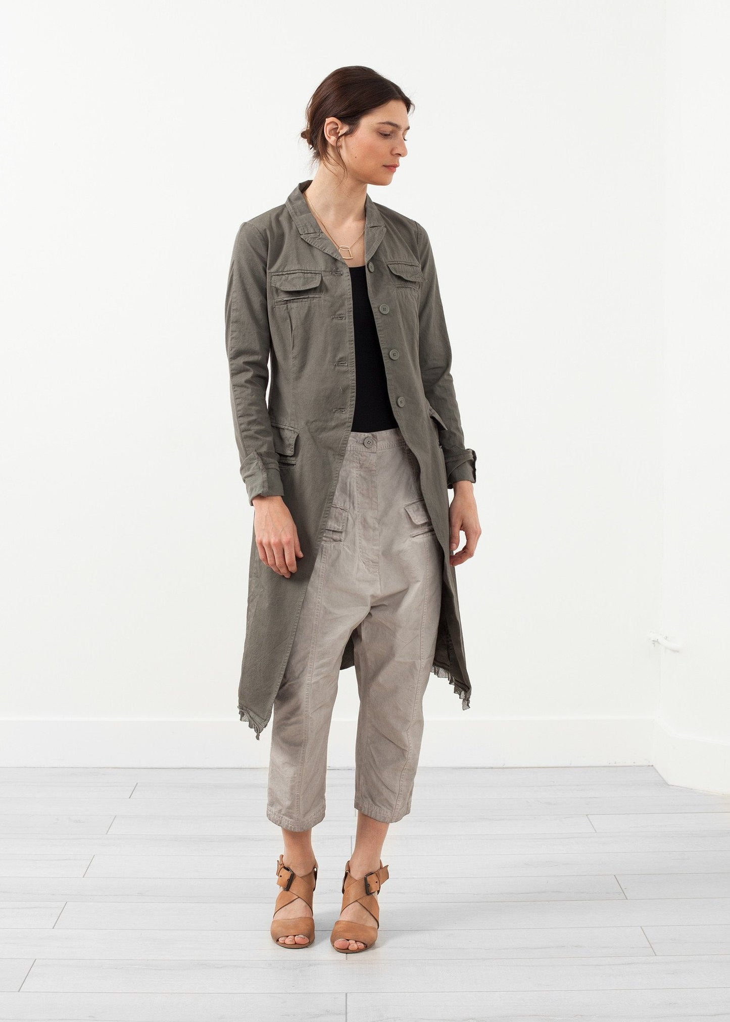 Lange Militärjacke