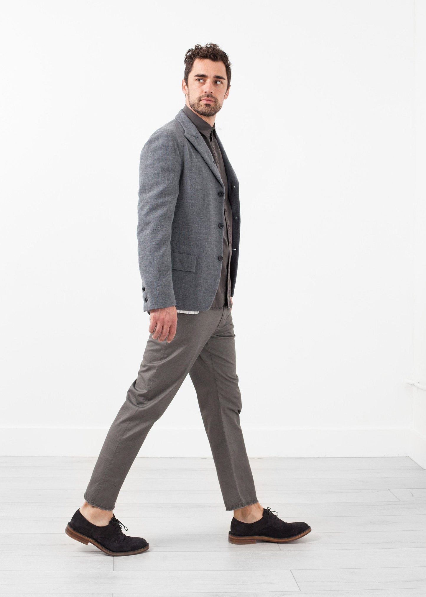 Blazer aus gewaschener Wolle