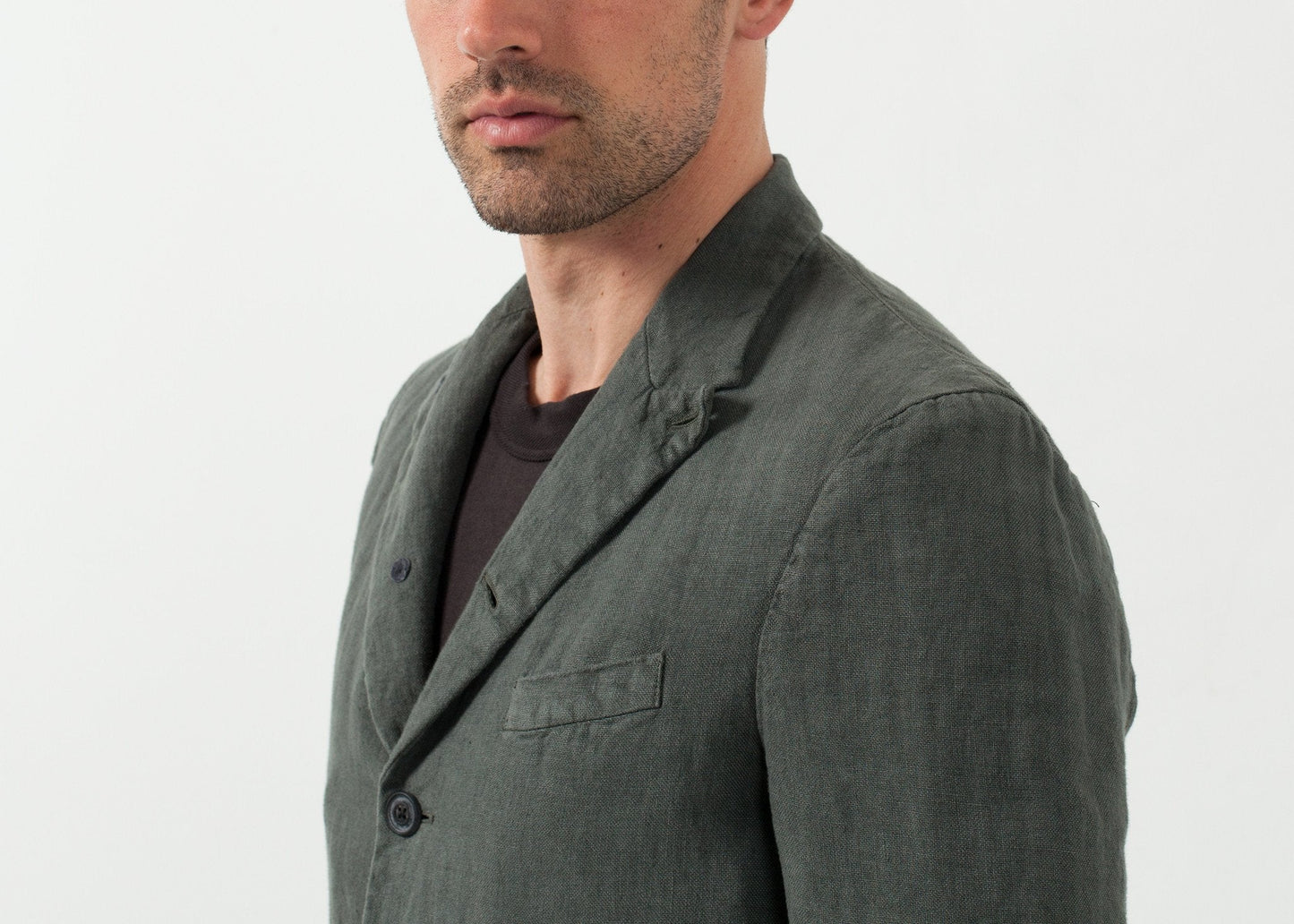 Baumwoll-Blazer mit fünf Knöpfen